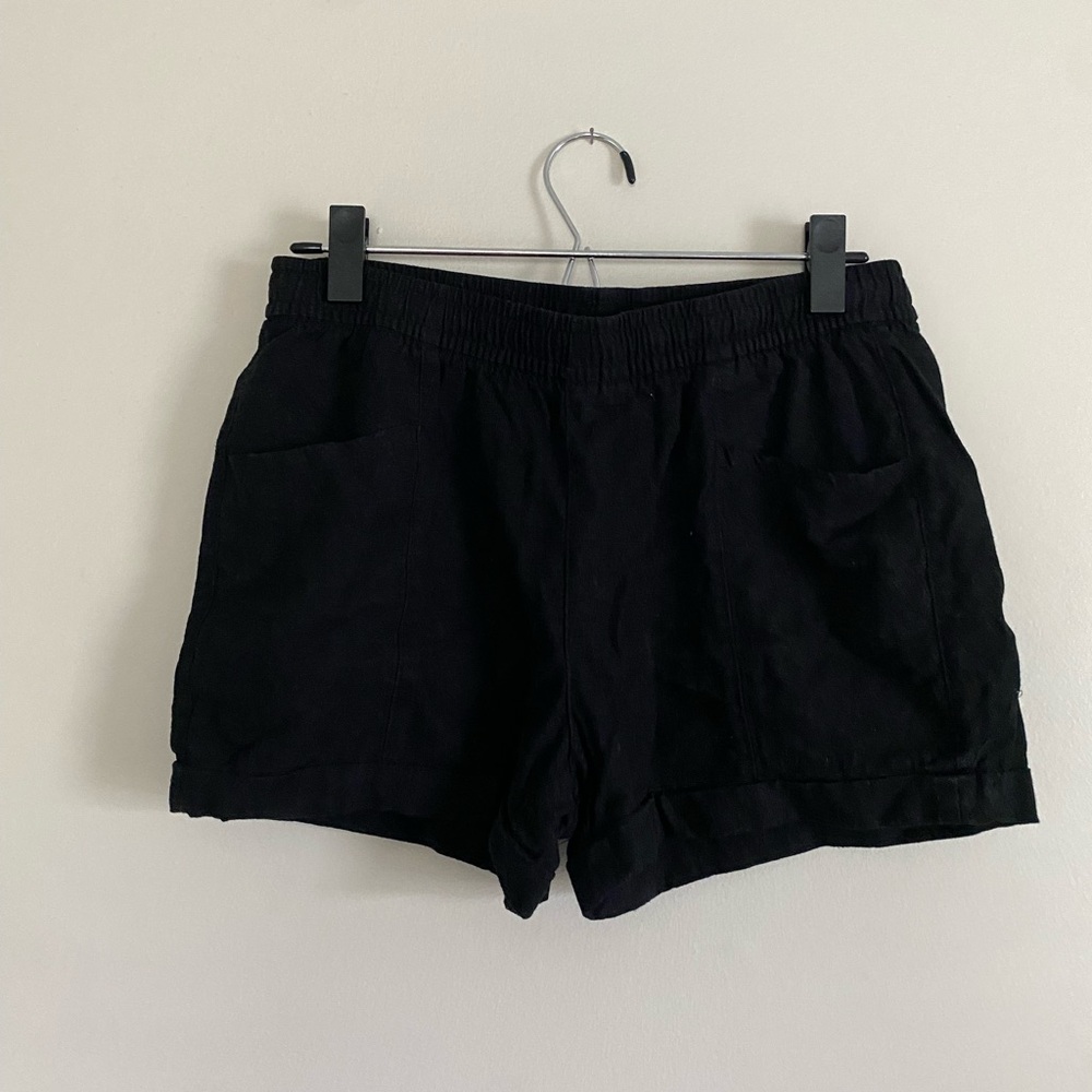 Old Navy High Rise Pull On Linen- blend Shorts Women’s Size Small